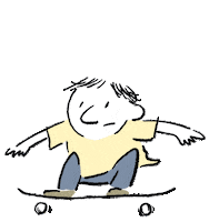 say hi skate Sticker