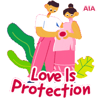 Aia Sticker by Book of Lai