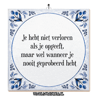 Hoop Moed Sticker by Tegelspreuken.nl