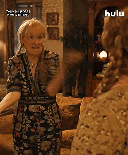 lapriestly giphyupload season 4 meryl streep only murders in the building GIF