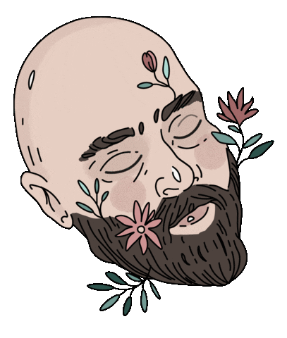 thevelvetdust giphyupload beard sleeping boyfriend Sticker