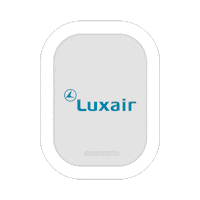 Airplane Flying Sticker by Luxair
