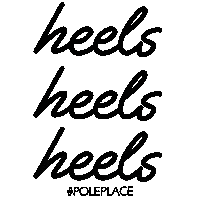 poleplace heels pole exotic pole dancing Sticker