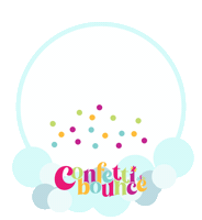 DFWConfettieBounce party texas confetti fort worth Sticker