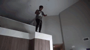 peace running GIF by Guava Juice