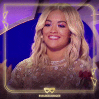 Excited Rita Ora GIF by The Masked Singer UK