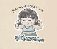boamakesart gym healthy fit strong girl GIF