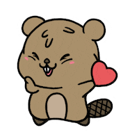 i love you heart Sticker by Aminal Stickers