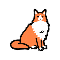moffme cat pet 猫 ペット Sticker
