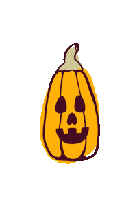 ritasmgi halloween spooky pumpkin lantern Sticker