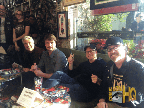 comic-con hq spectrum conman alan tudyk nathan fillion GIF by Comic-Con HQ