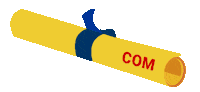 COMDucks grad diploma comducks comgrad Sticker