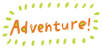Adventure Handwriting Sticker by Miss NoProblem