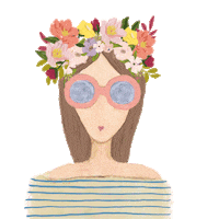 good vibes Sticker by Nelly Castro