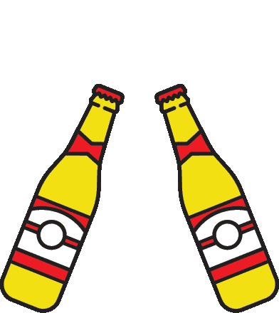 Beer Cheers Sticker by Calgary Stampede