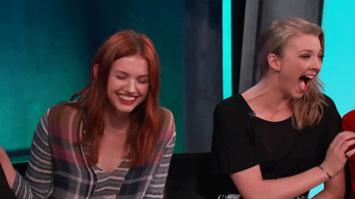 natalie dormer laughing GIF by Team Coco