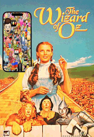 Wizard Of Oz Good Luck GIF by PEEKASSO