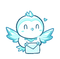 Happy Snow Owl Sticker by yudoart