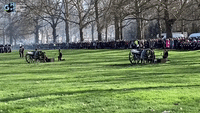 Royal Gun Salute in London's Green Park Honors Queen's Platinum Jubilee