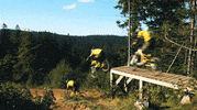 mountain bike jump GIF