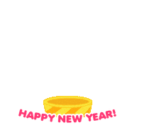 Happy New Year Confetti Sticker