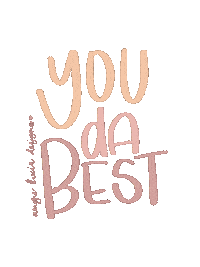 angieluciadesigns thank you thanks you da best your the best Sticker