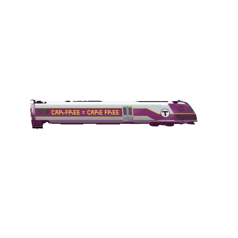 Care Free Commuter Rail Sticker by gykantler