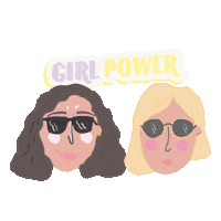 Women Power Girl Sticker