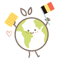 Earth Belgium Sticker by Sebio