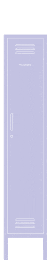 Lilac Locker Sticker by mustard made