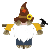 Gnome Scarecrow Sticker
