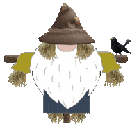 Gnome Scarecrow Sticker