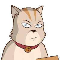 cat no Sticker by Henry Fernando Naven