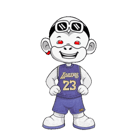 La Lakers Sticker by Zhot Shop