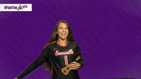 UEAthletics giphyupload soccer evansville purple aces GIF