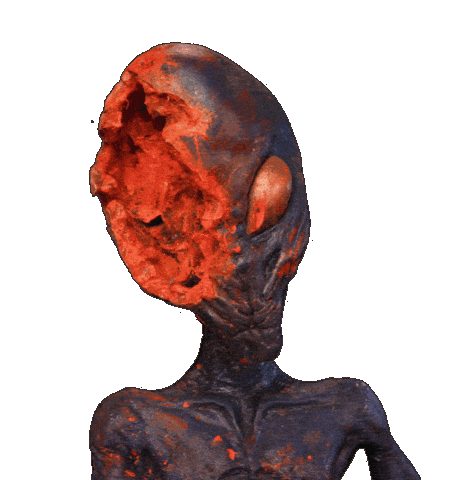 Extra Terrestrial Drinking Sticker by The Horror Section