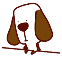 Sad Dog Sticker