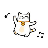 Happy Cat Sticker by Bank Neo Commerce