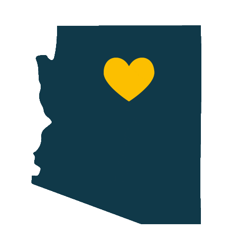 Northern Arizona University Heart Sticker by NAU Social
