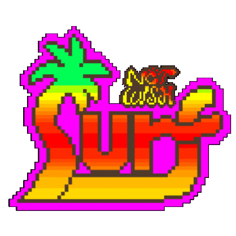 Pixel Summer Sticker
