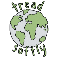 FloraFaunaAu green vegan world earth Sticker