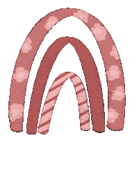 Pink Rainbow Sticker