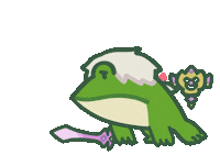 Final Fantasy 14 Frog Sticker by Ng Khai Hong