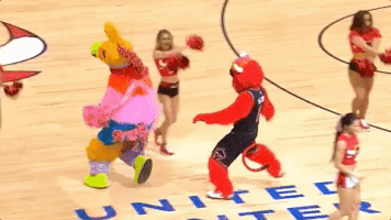 benny the bull nba GIF by Chicago Bulls