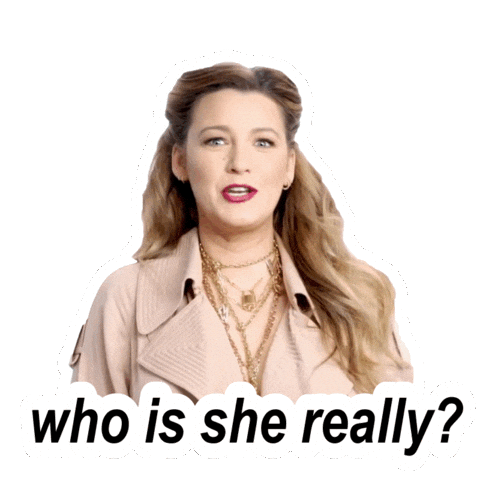 Who Is She Sticker by Blake Lively Fan