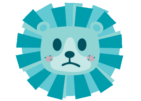 Big Cat Lion Sticker by Ex-Voto Design / Leslie Saiz
