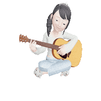 Girl Sing Sticker