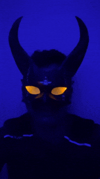 Halloween Yellow Eyes GIF