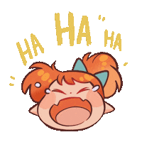 Happy Laugh Sticker by Hycopank