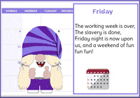 Days Of The Week Gnome GIF